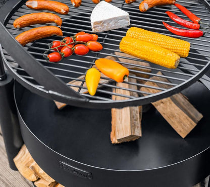 Braséro de jardin avec grille multifonctionnel «MONTANA X» de la grille 60 cm, Cook King, 4