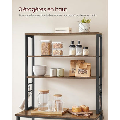Etagere Cuisine, Etagere Micro Onde, 6 Etageres, VASAGLE, 3