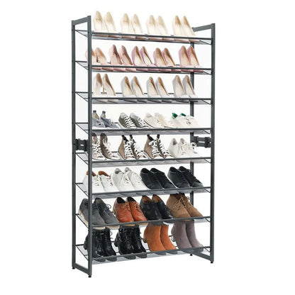 Etagere a Chaussure, Étagère à Chaussures de 8 Niveaux, Ensemble de 2 Etagere Chaussures Empilable de 4 Niveaux, SONGMICS, 1