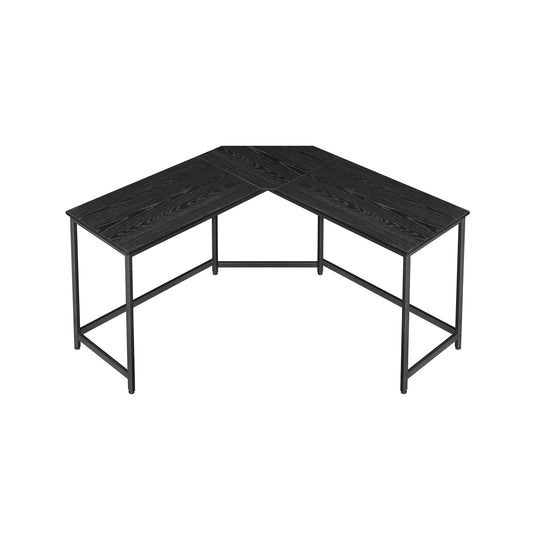 Bureau d'Angle, Bureau Ordinateur, Bureau PC, Bureau Informatique, Idéal pour Étudier, Gain d’Espace, Noir, Vasagle, 1