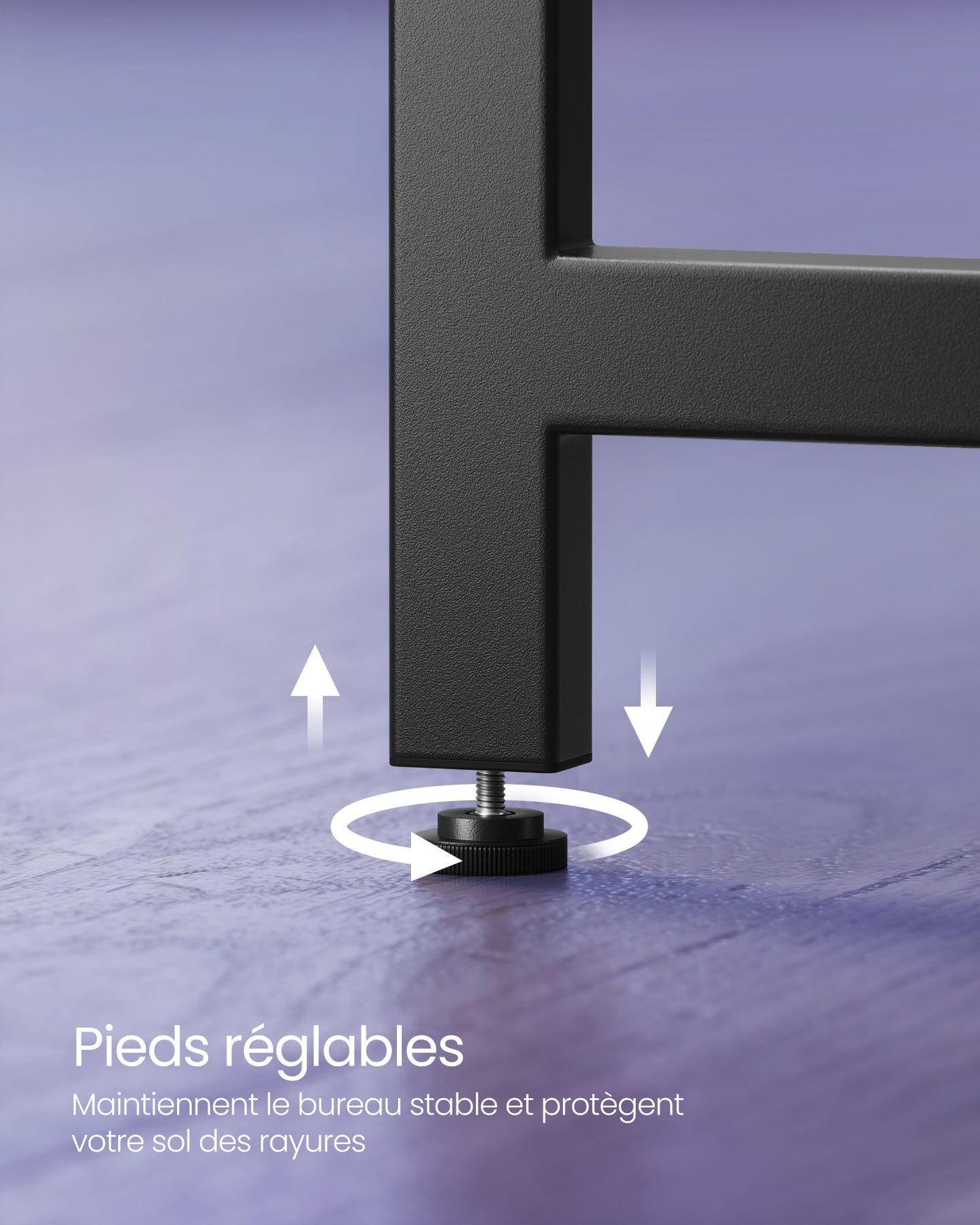 Bureau d'Angle, Bureau Ordinateur, Bureau PC, Bureau Informatique, Idéal pour Étudier, Gain d’Espace, Noir, Vasagle, 1