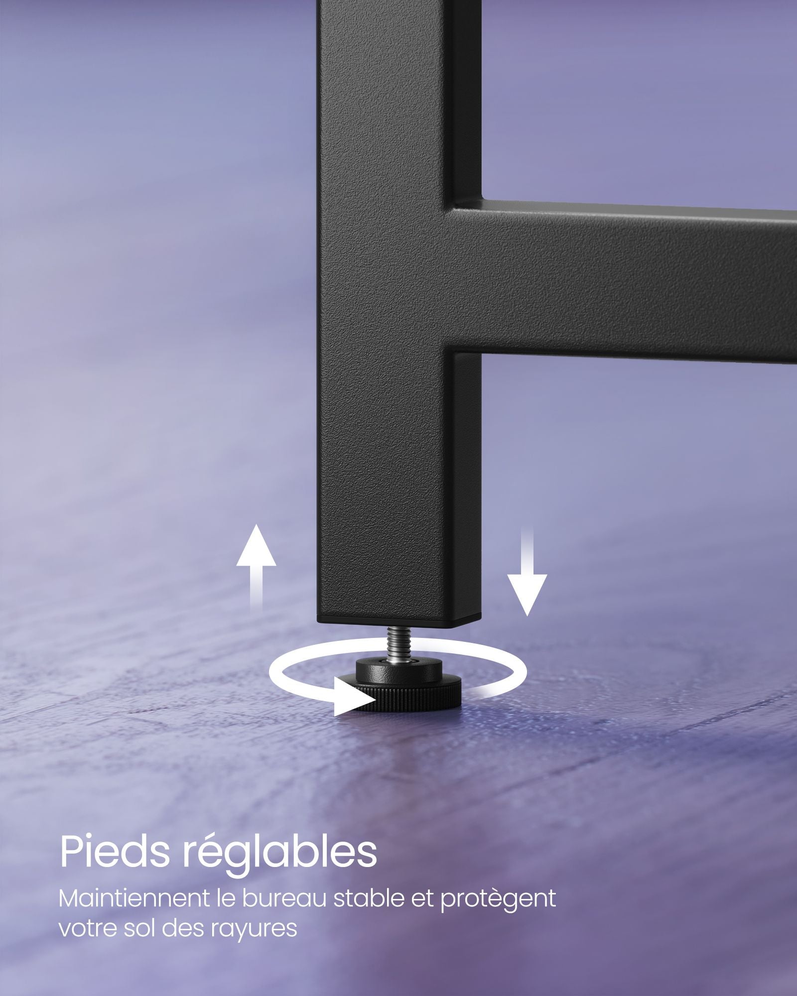 Bureau d'Angle, Bureau Ordinateur, Bureau PC, Bureau Informatique, Idéal pour Étudier, Gain d’Espace, Noir, Vasagle, 1
