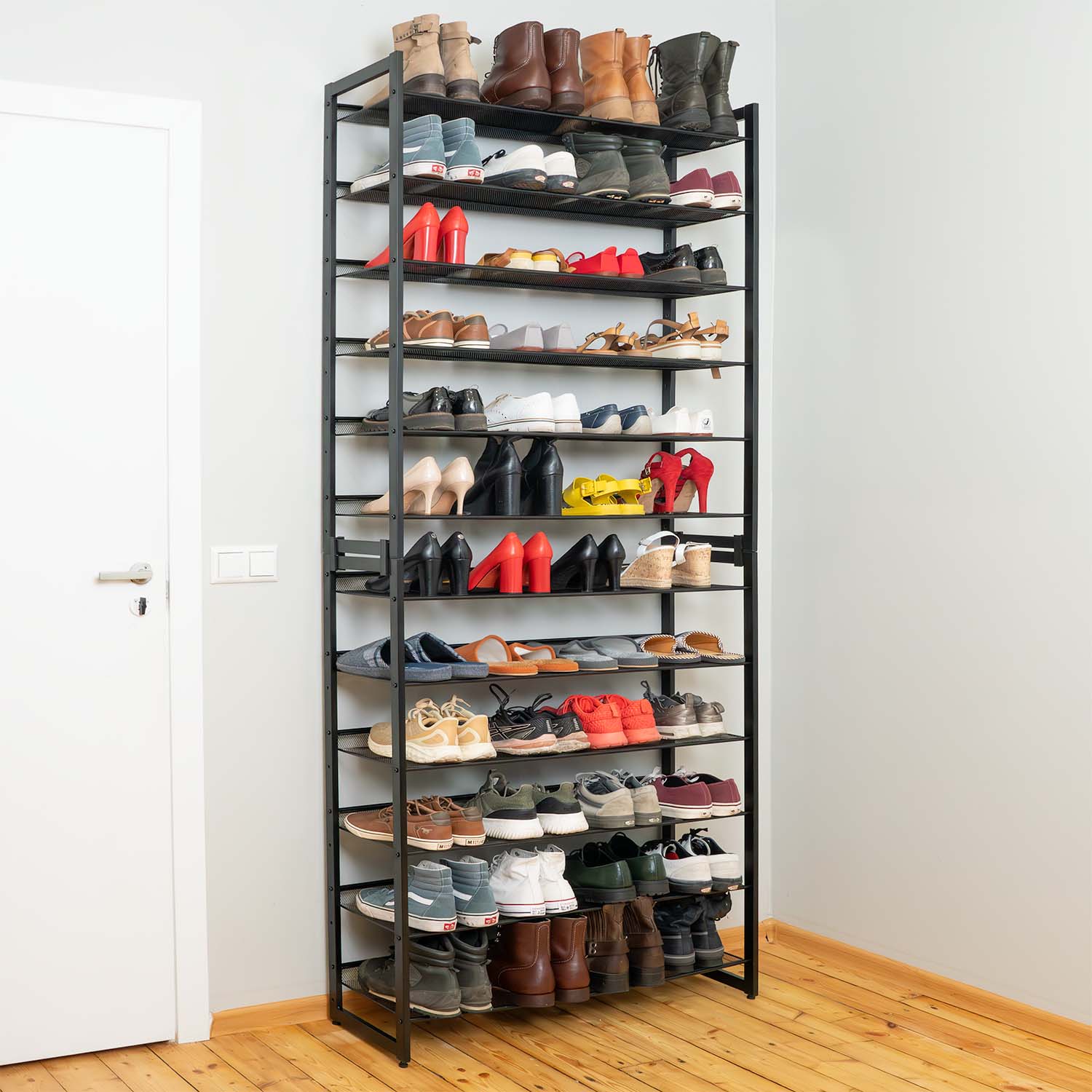 Meuble Shaussure, Meuble à Chaussures, Etagere a chaussure, Étagère à chaussures, 12 niveaux, Tatkraft Eiffel, 1
