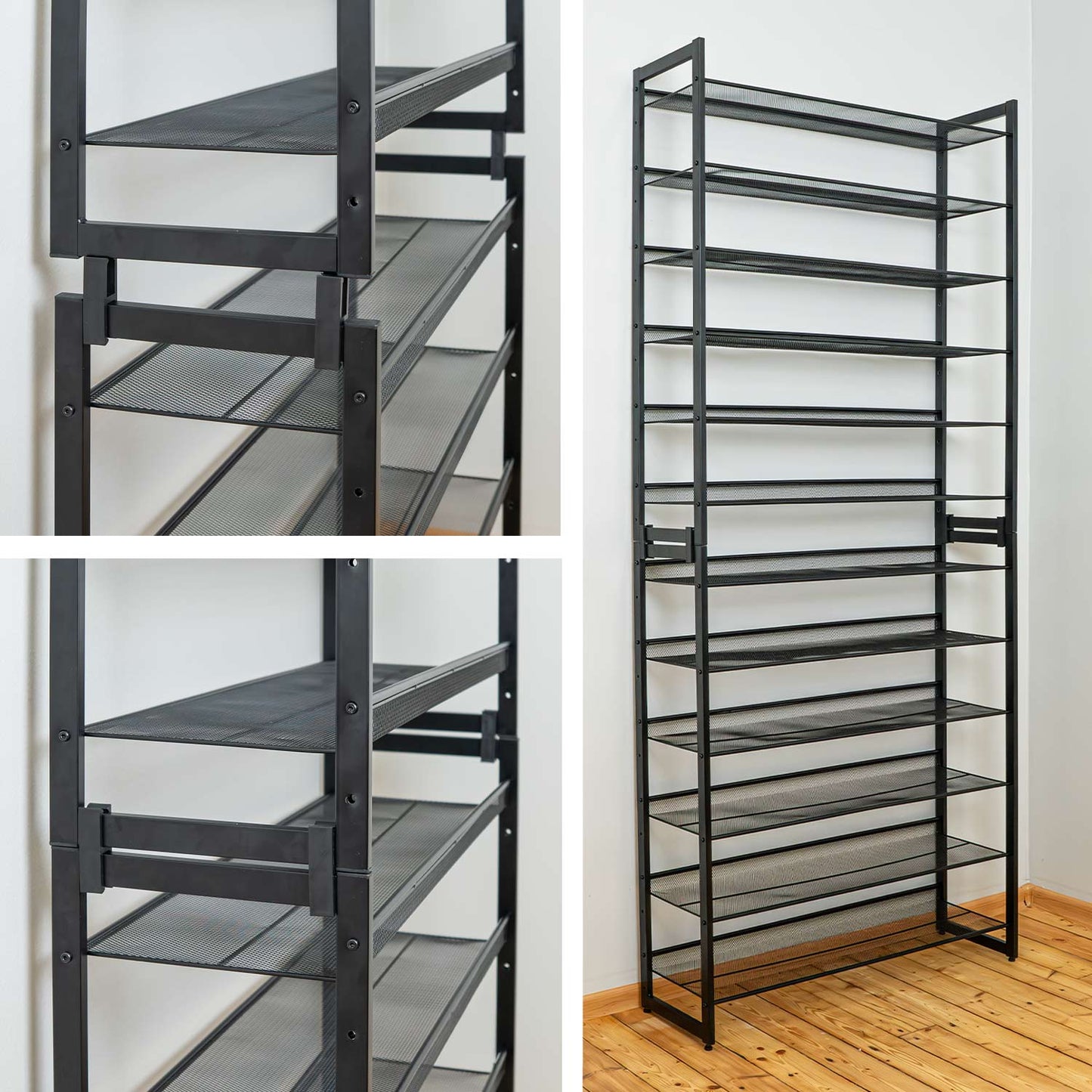 Meuble Shaussure, Meuble à Chaussures, Etagere a chaussure, Étagère à chaussures, 12 niveaux, Tatkraft Eiffel, 3