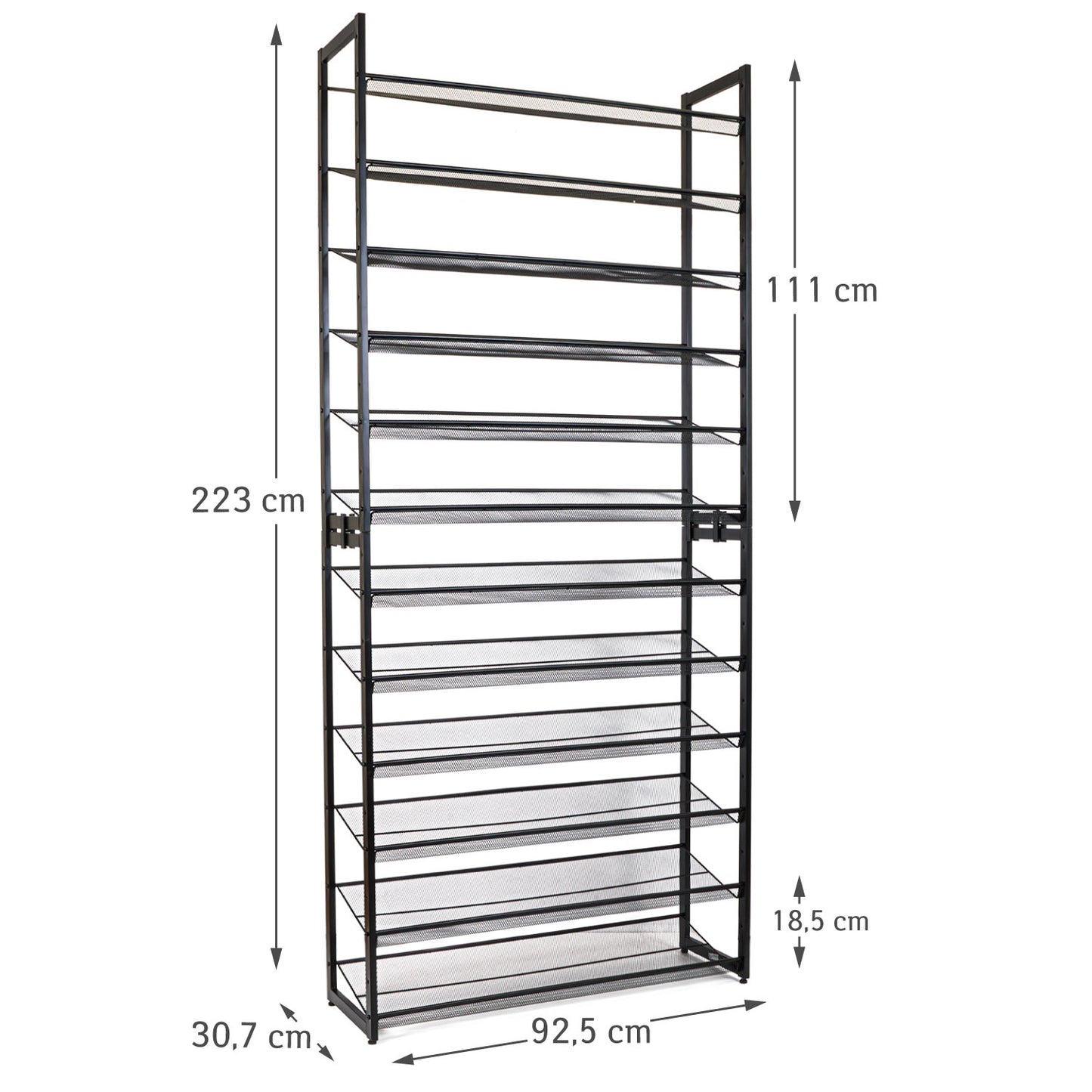 Meuble Shaussure, Meuble à Chaussures, Etagere a chaussure, Étagère à chaussures, 12 niveaux, Tatkraft Eiffel, 4