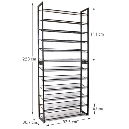 Meuble Shaussure, Meuble à Chaussures, Etagere a chaussure, Étagère à chaussures, 12 niveaux, Tatkraft Eiffel, 4