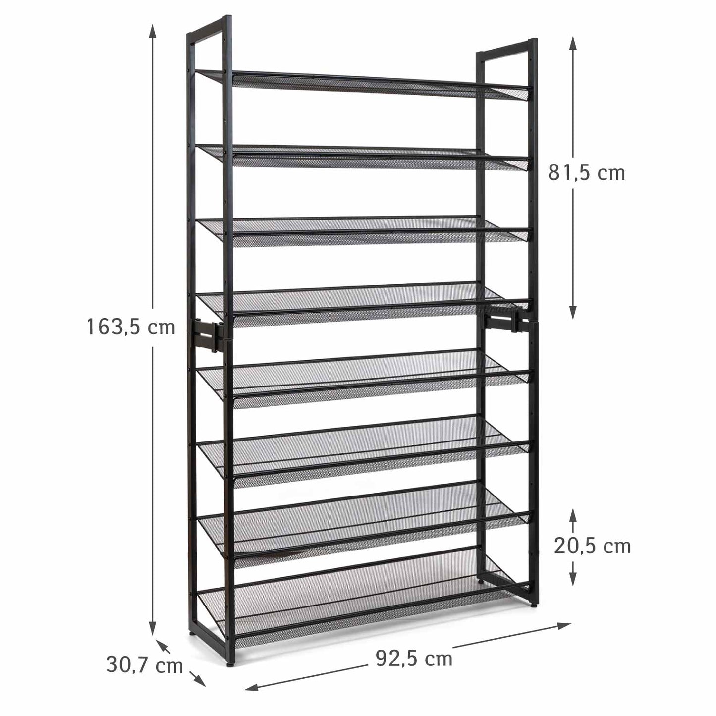Meuble Shaussure, Meuble à Chaussures, Etagere a chaussure, Étagère à chaussures, 8niveaux, Tatkraft Giza, 3