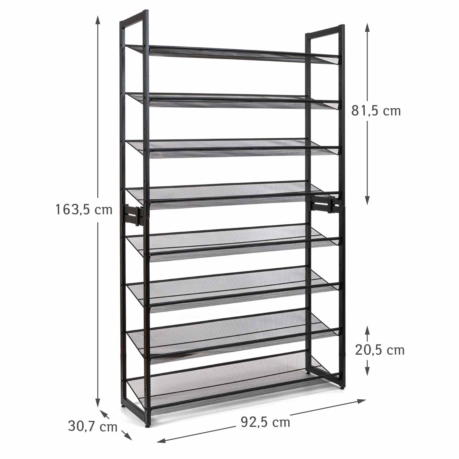 Meuble Shaussure, Meuble à Chaussures, Etagere a chaussure, Étagère à chaussures, 8niveaux, Tatkraft Giza, 3