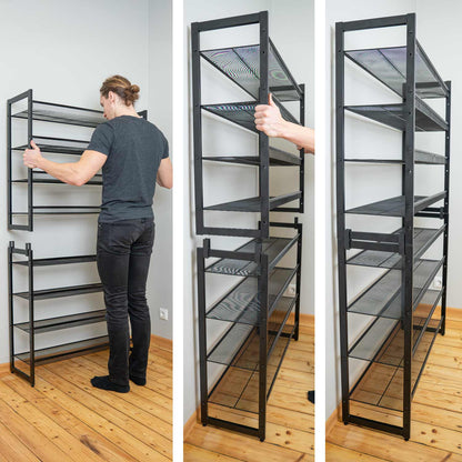 Meuble Shaussure, Meuble à Chaussures, Etagere a chaussure, Étagère à chaussures, 8niveaux, Tatkraft Giza, 9