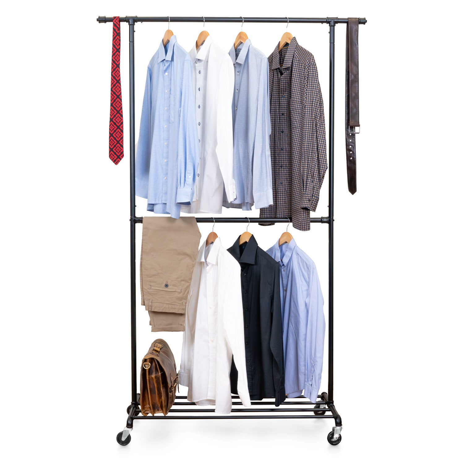 Portant Vêtement, Portant Vêtement Solide, Porte Vetement Chambre, à Roulettes, Tatkraft Drago