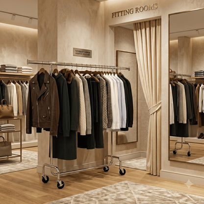Portant Vetement, Portant Vêtement Solide, Portant Vêtement Professionnel, Penderie Roulette, Tatkraft Didrik, Portant Vetement fitting room
