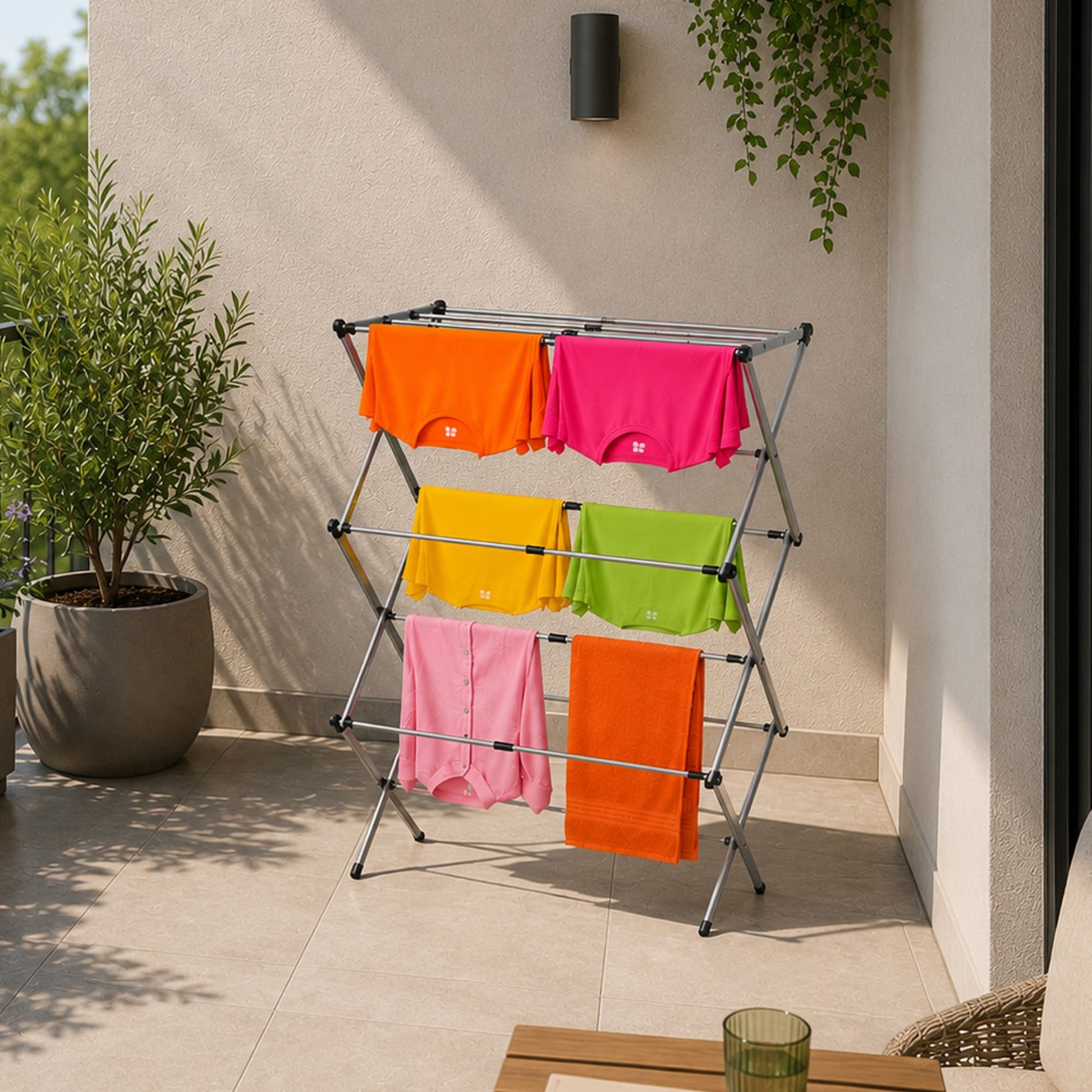 Séchoir à Linge Accordeon, Étendoir à Linge Extensible Pliable, Petit Étendoir à Linge,  art moon Gobi, Étendoir à Linge achetez, 2