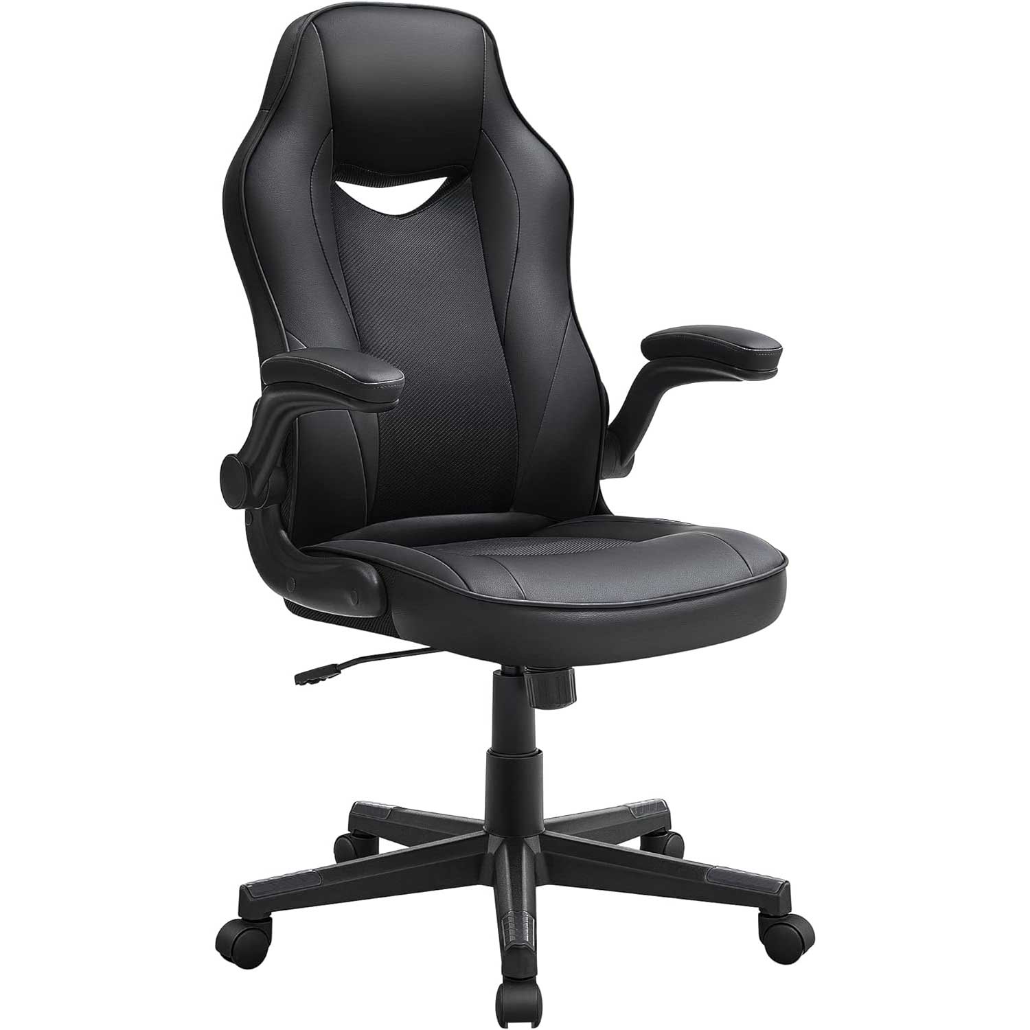 Songmics - Chaise de Bureau, Chaise de Bureau Ergonomique,Chaise Dordinateur, Fauteuil Gamer, Noir, 1