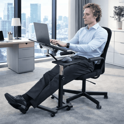 Table de Lit, Table Ordinateur Portable, Table pour Ordinateur Portable, avec Roulettes, Table réglable, Tatkraft Joy, office