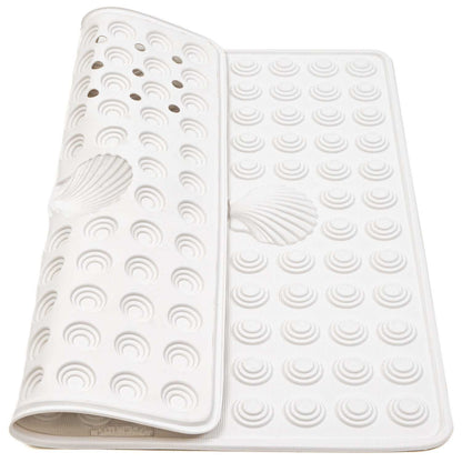 Tapis de Douche antidérapant, 48 x 48 cm, résistant à la moisissure, Lavable en Machine, Blanc, Tatkraft Shell, 9