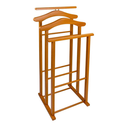 Valet de Chambre, Fabriqué en Italie, Valet de Chambre Bois, 43x35x102 cm, Chevalet vetement, Merisier, Tatkraft Duke, 4
