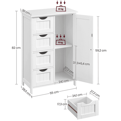 Meuble de Salle de Bain sur Pied, 2