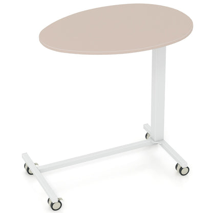 Table pour ordinateur portable mobile, bureau réglable en hauteur 74-108 cm, 4 roulettes, Petit Bureau, Costway, 1