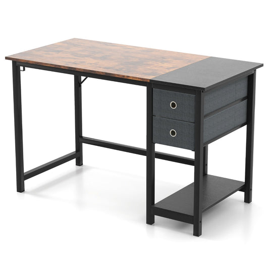 Bureau Ordinateur, Bureau Informatique, Bureau Moderne, Table de 120 cm, Table de Bureau, Poste de Travail, Costway, 1