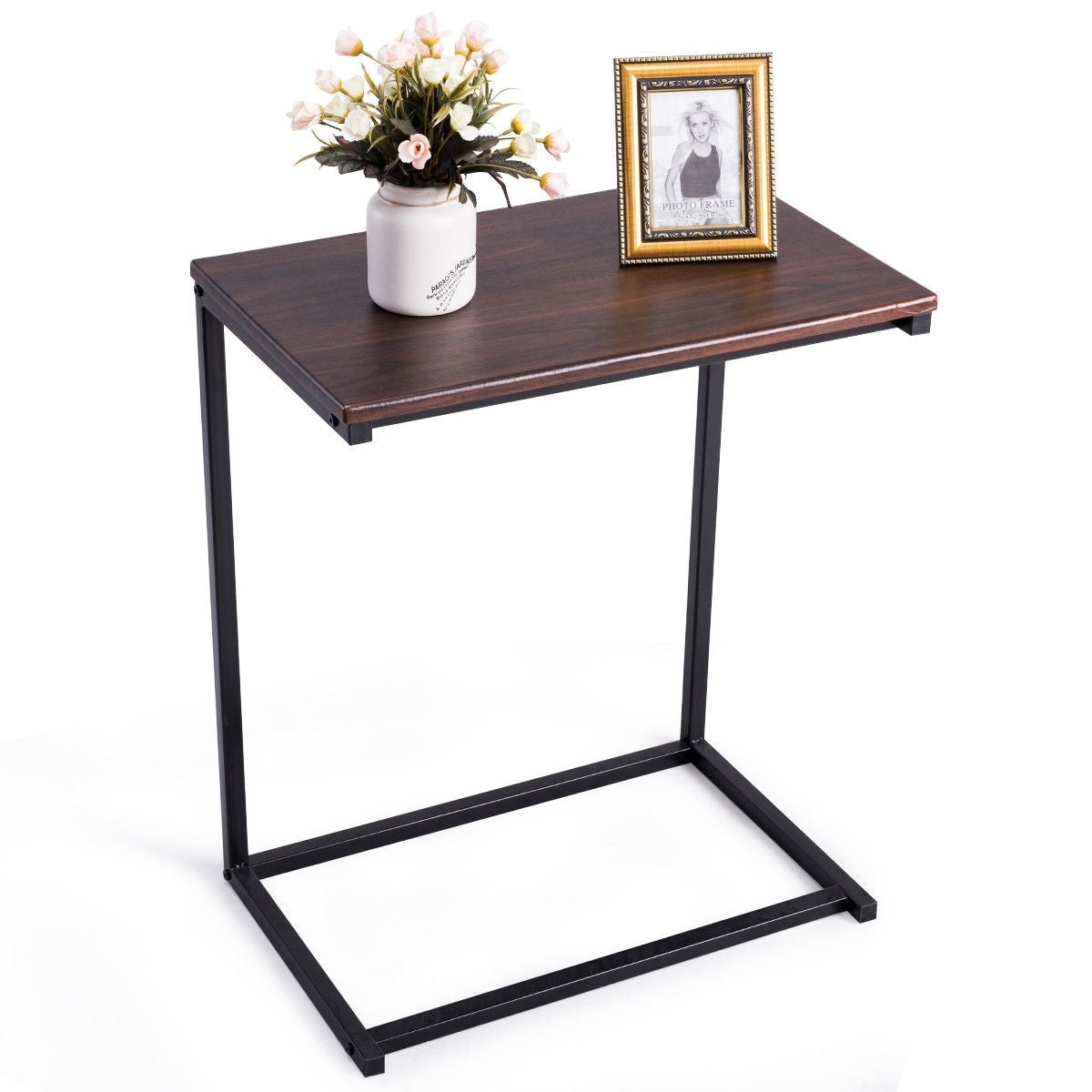 Table d'appoint, Table de salon, Petite Table d'appoint, Table d’extrémité fixe Table, Naturel, Costway, 1