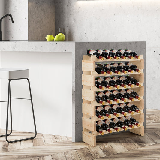 Etagere a Vin, Range Bouteille, Casier a Bouteille, 36 Bouteilles Porte-vins et Etagère de Présentation à 6 Couches, Costway, 2