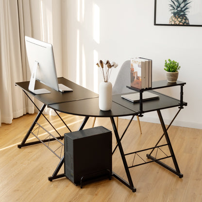 Bureau d'Angle, Bureau en L, Bureau Ordinateur, Bureau Informatique, Bureau Moderne, Table de Bureau, Costway, 3