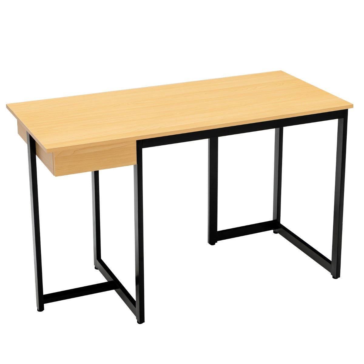 Bureau Ordinateur, Bureau Informatique de 120 cm, Bureau Moderne, Table de Bureau avec Roulant, Costway, 1