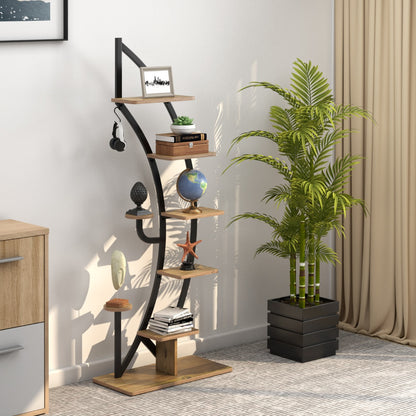 Etagere Plante, Lot de 2, 7 Niveaux, Meuble Plante, Support pot de fFleur, Métal, Forme de Demi-lune, Costway, 3