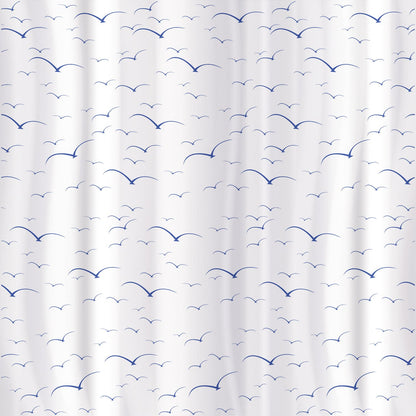 Rideau de Douche, 180x180cm, Textile Polyester avec 12 Anneaux