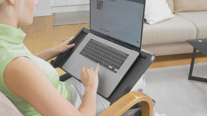 WonderWorker Nobel - Support ordinateur portable, Table de lit, Coussin de Refroidissement Portable pour Plateau de Lit