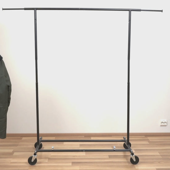 Portant Vêtement Solide, Portant Vetement Professionnel, avec Roulettes, Tatkraft Derek, v