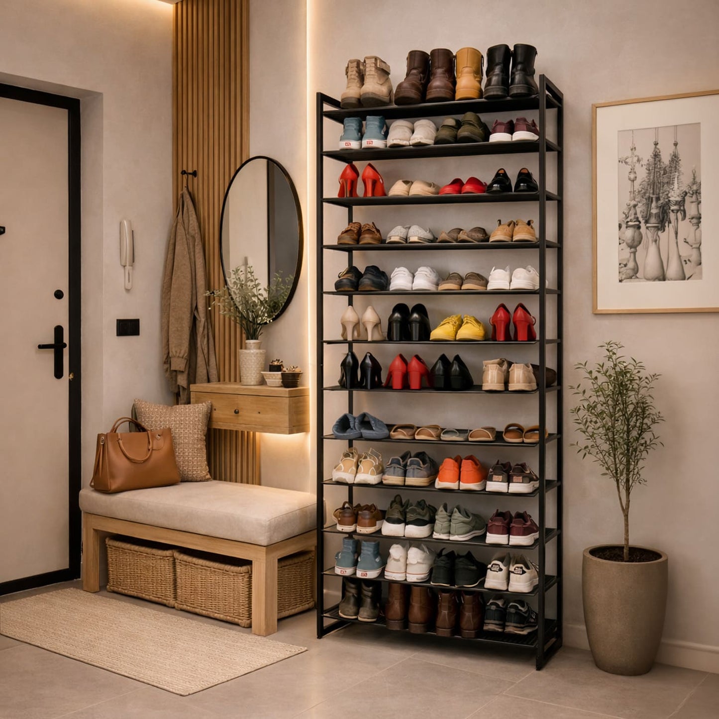 étagère chaussure, etagere a chaussures, shoe rack, armoir a chaussure, rangement de chaussures, Tatkrft Eiffel, étagère a chaussure acheter, 2