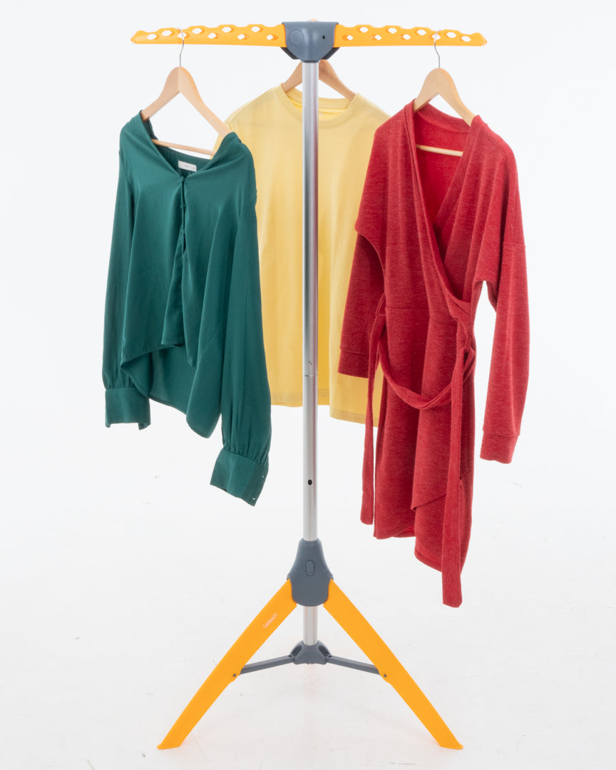 Étendoir Cintre, Séchoir à Linge Solide, Séchoir Cintre, Etendoir Porte Cintre, Portant Pliable, nv