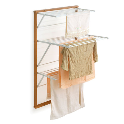 ARIT KARIM - Étendoir à Linge Mural, Fabriqué en Italie, Étendoir linge mural pliable, 15 mètres de corde à linge, Etendoir Mural, Sechoir Mural