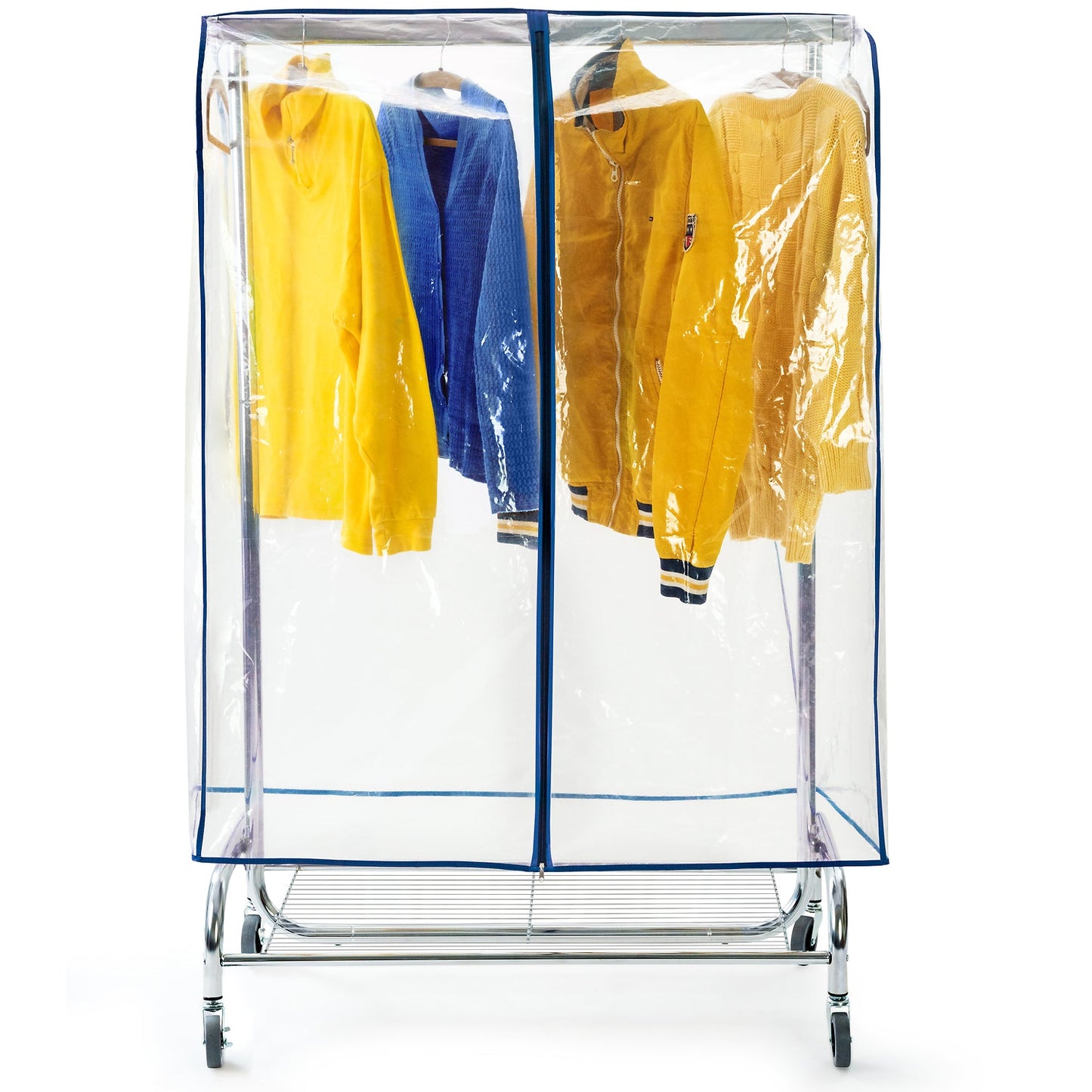 Housse de Protection pour Portant à Vêtements, Plastique Waterproof Transparent, L96 cm, Tatkraft Screen, 3