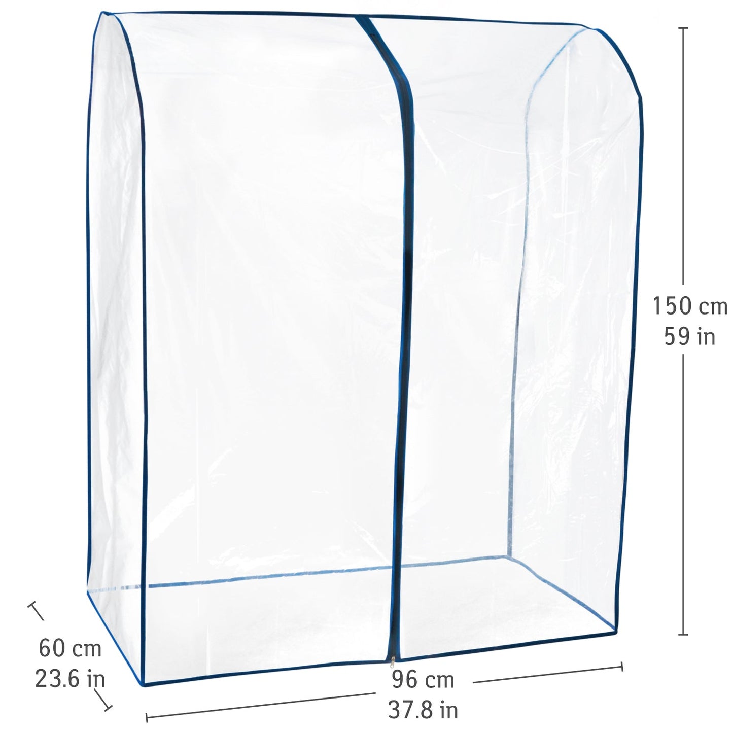 Housse de Protection pour Portant à Vêtements, Plastique Waterproof Transparent, L96 cm, Tatkraft Screen, 2