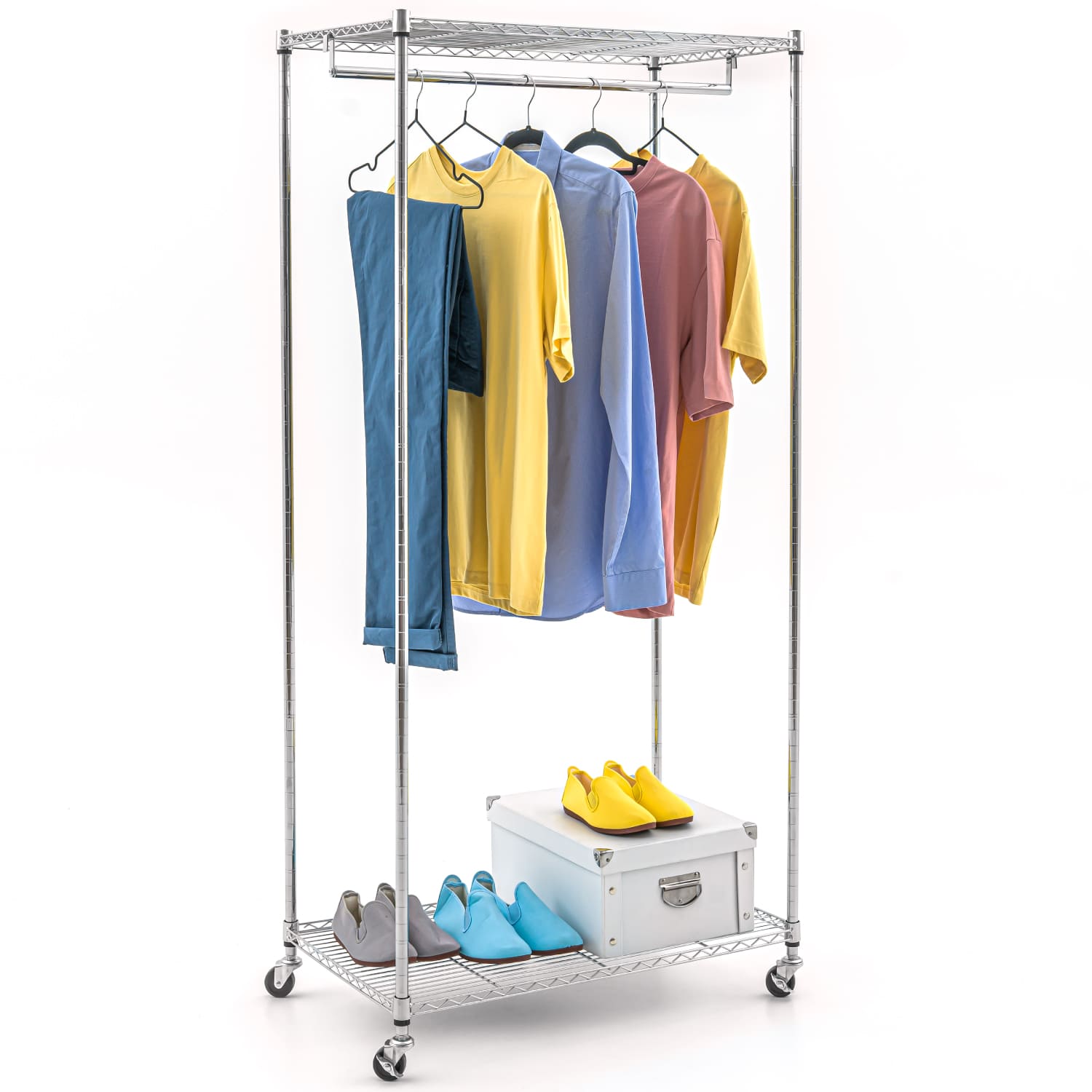Direct Online Houseware House of Home - Tringle à vêtements de qualité supérieure - Portant à vêtements Portable de 1,5 m de Long x 1,5 m de Haut, Parfait pour la Chambre Direct Online Houseware House of Home - Tringle à vêtements de qualité supérieure - Portant à vêtements Portable de 1,5 m de Long x 1,5 m de Haut, Parfait pour la Chambre