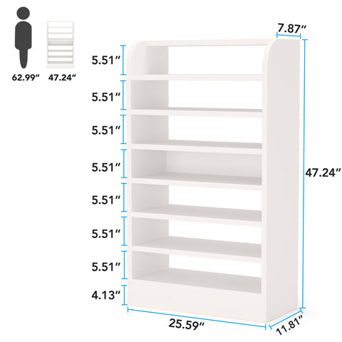 Étagère à Chaussures pour entrée, étagère à Chaussures Haute à 8 Niveaux, Organisateur de Rangement pour Chaussures, Tribesigns, 6