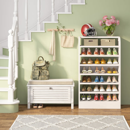 Étagère à Chaussures pour entrée, étagère à Chaussures Haute à 8 Niveaux, Organisateur de Rangement pour Chaussures, Tribesigns, 2