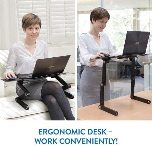 Table de lit, Stand up option de travail: des idées ergonomi- WonderWorker Einstein