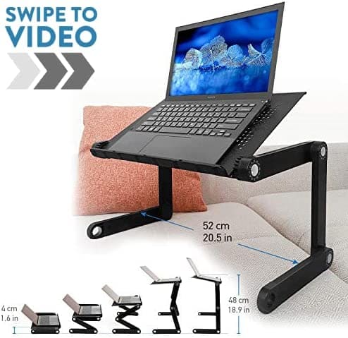 Support Tablette et Laptop,  Réglage flexible, plus de 7 positions possibles, Wonder Worker Newton