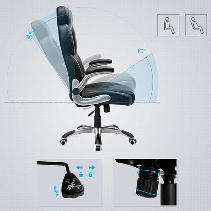 SONGMICS - Fauteuil de Bureau, Fauteuil Gamer, Angle d'inclinaison réglable - SONGMICS