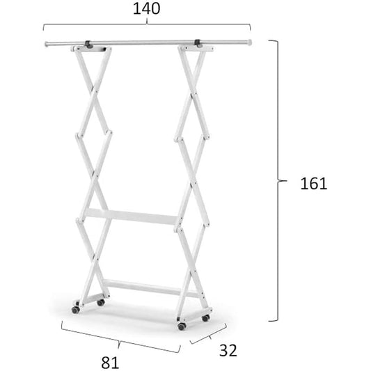 Porte-manteau FELIX, Bois, Fermeté, Extensible, Finition Blanc « Ar-It le cœur du bois »