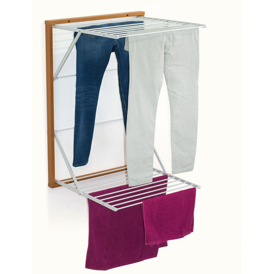 ARIT - KORAL Étendoir à Linge Mural, fil à linge de 13 mètres, Etendoir Mural, Sechoir Mural, cerise, 2