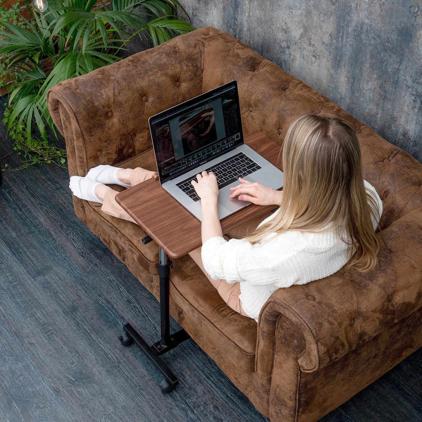 Table pour ordinateur portable pour travailler sur le canapé, à usage domestique, Tatkraft Gain 