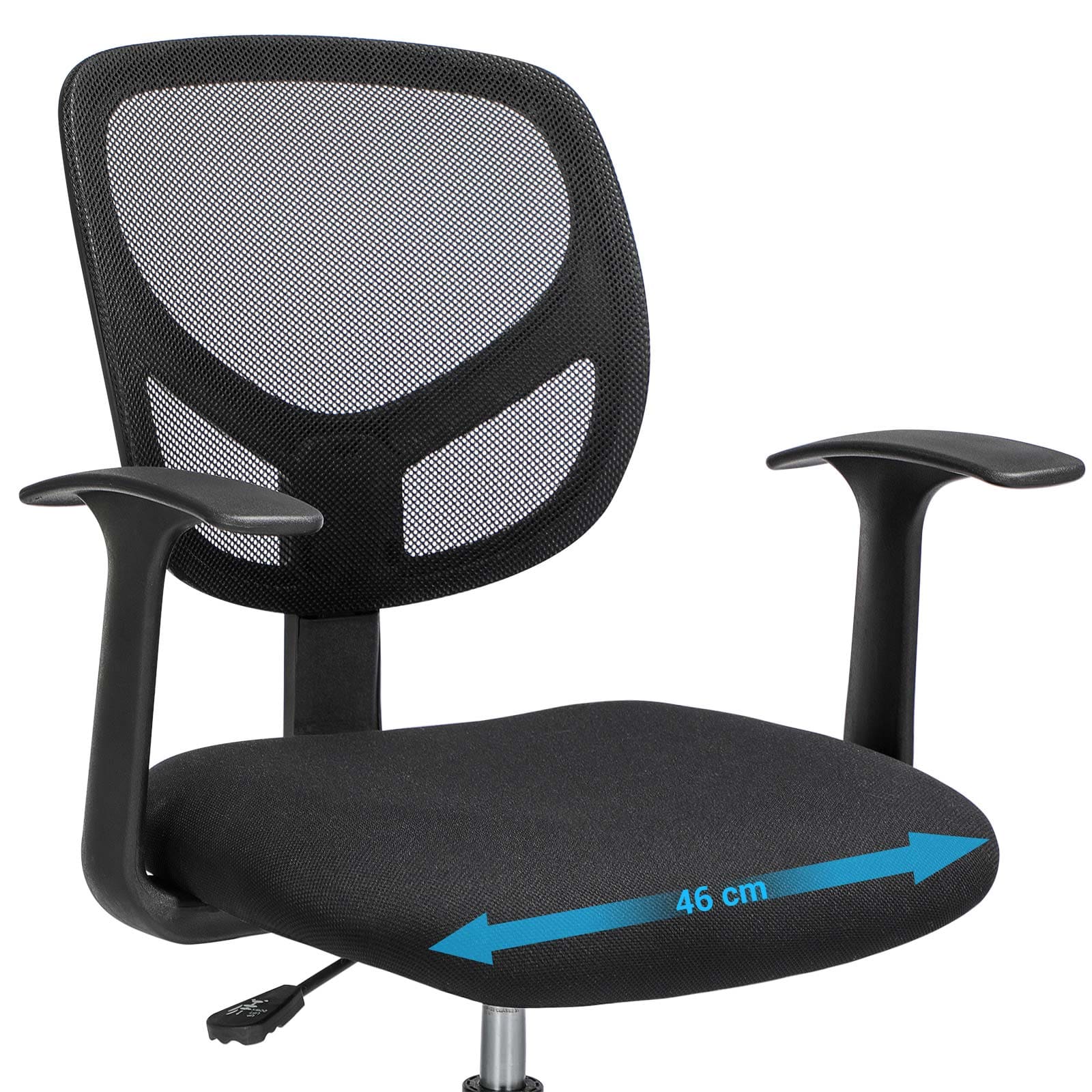 SONGMICS - Chaise de bureau, Assise large confortable - 46 cm