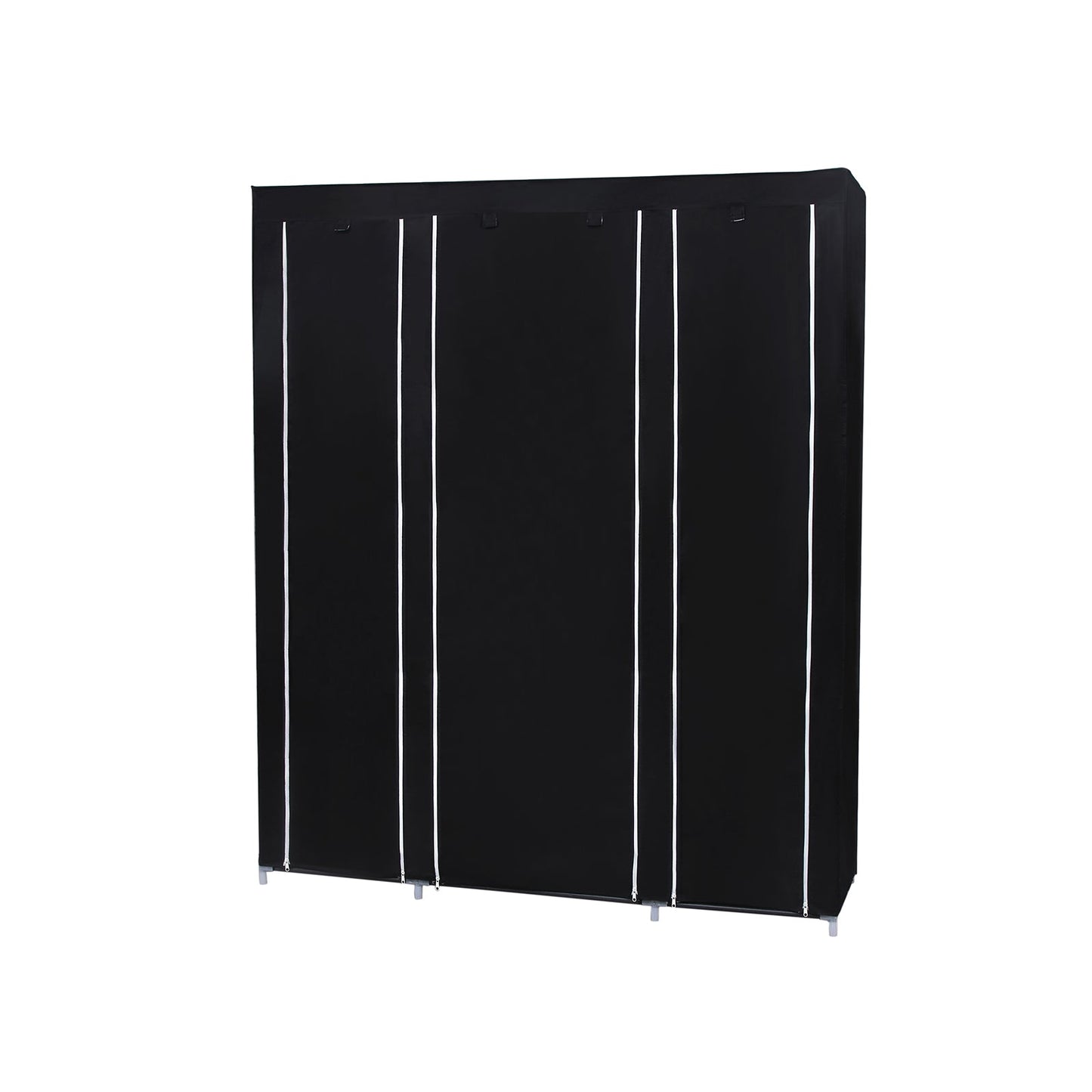 Armoire de Rangement XXL, Penderie Dressing en Tissu Non-tissé, 175 x 150 x 45 cm, Noir, SONGMICS, 4