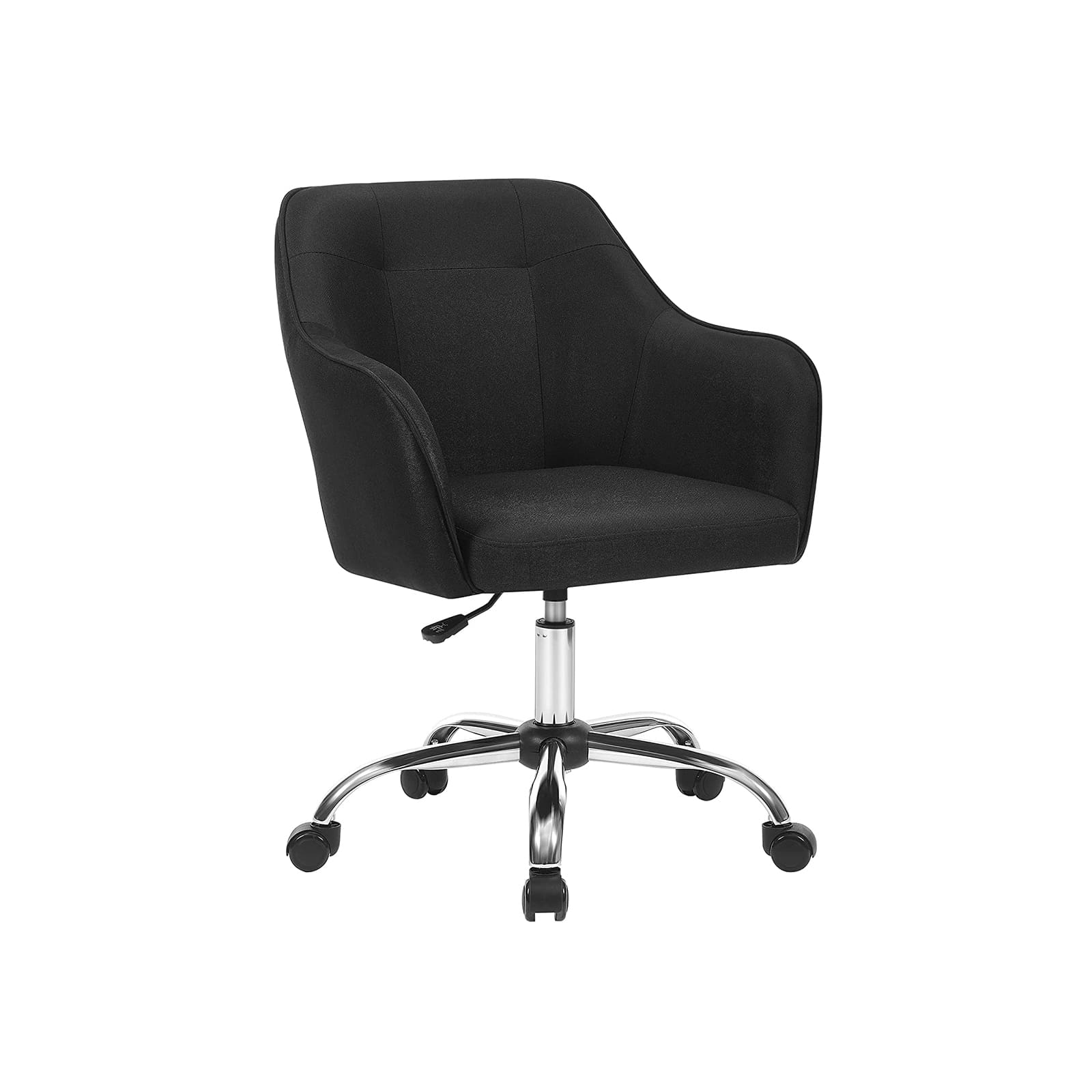 Chaise bureau, Le fauteuil de bureau ergonomique en tissu noir, Il est pour travailler, mais aussi - SONGMICS