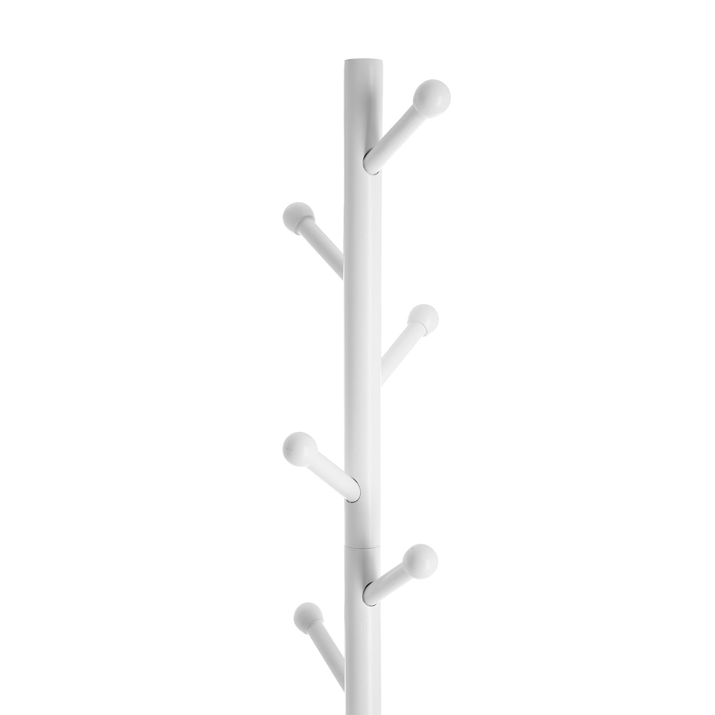 Portemanteau, Portant à vêtements avec 7 Crochets arrondis, Support sur Pieds en Forme d’Arbre, Blanc, VASAGLE, 5