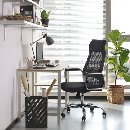 Chaise de bureau robuste (capacité 140 kg), montage facile, accessoires inclus, solution idéale pour confort, SONGMICS